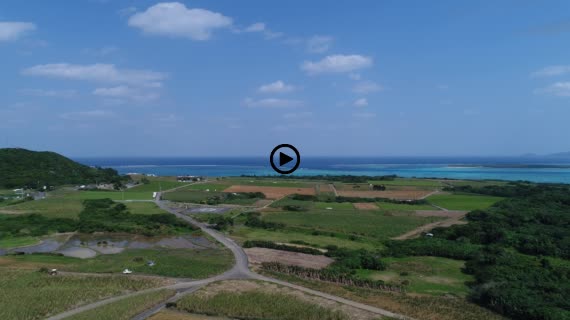 小浜島民家と海3-1